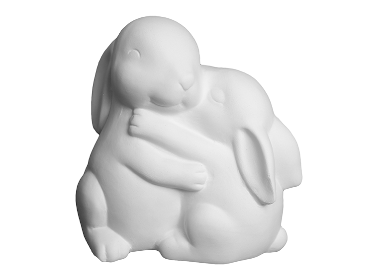 Ceramic Mama and Baby Bunny
