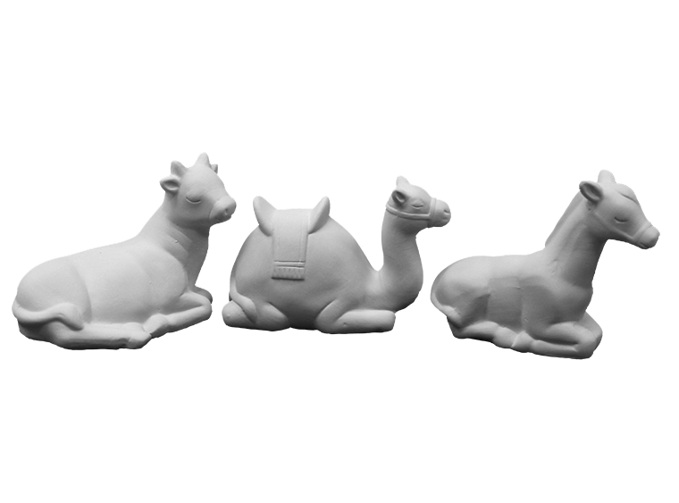 Ceramic Contemporary Nativity Set