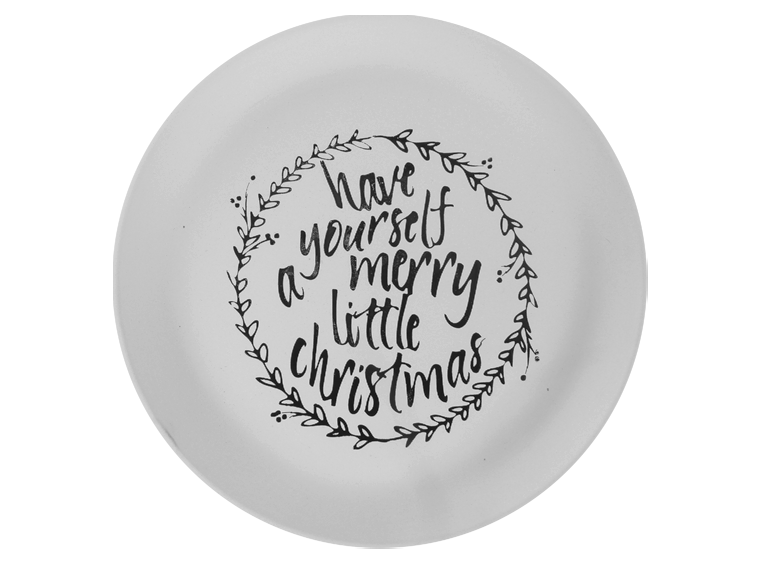 Ceramic Have Yourself a Merry Little Christmas Plate