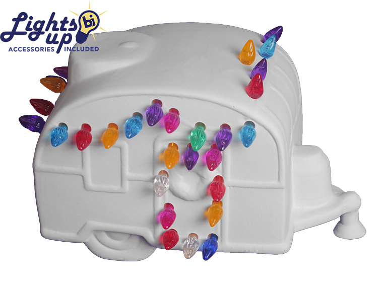 Ceramic Christmas Camper