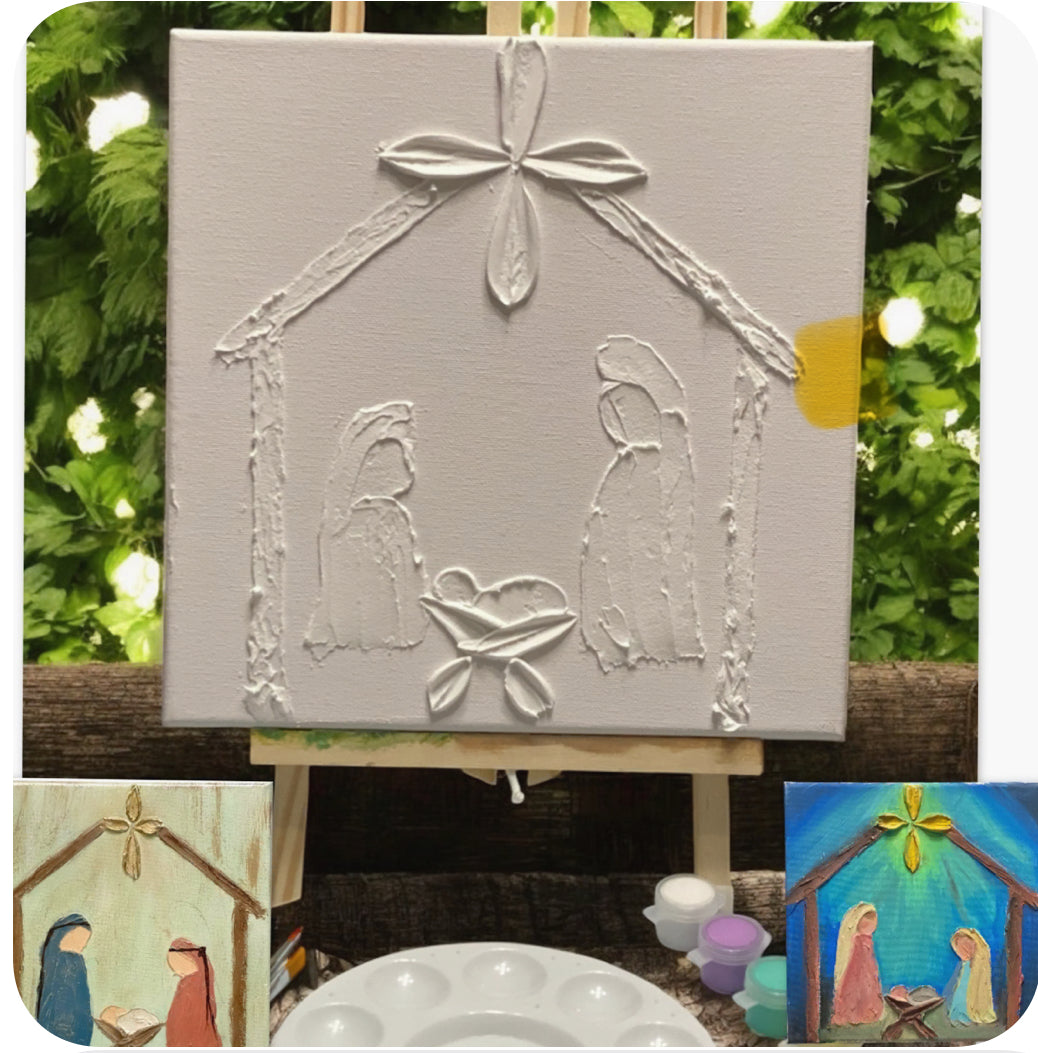 Textured Nativity Painting Class $25 11-11-25 6:00-8:00
