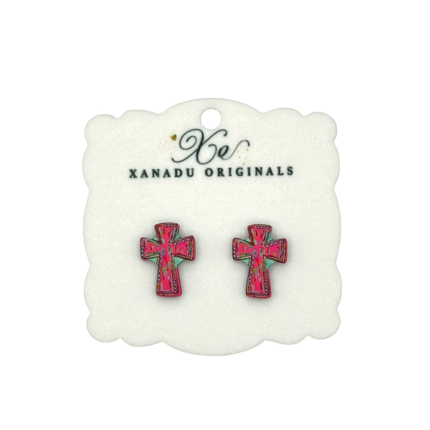 STUD Pink Cross With Post