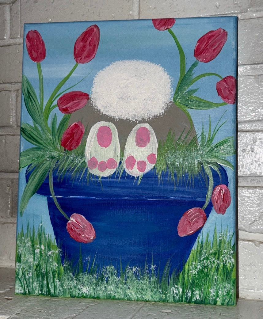 Uh-Oh! Bunny Painting Class $35 3-16-25 6:00-8:00