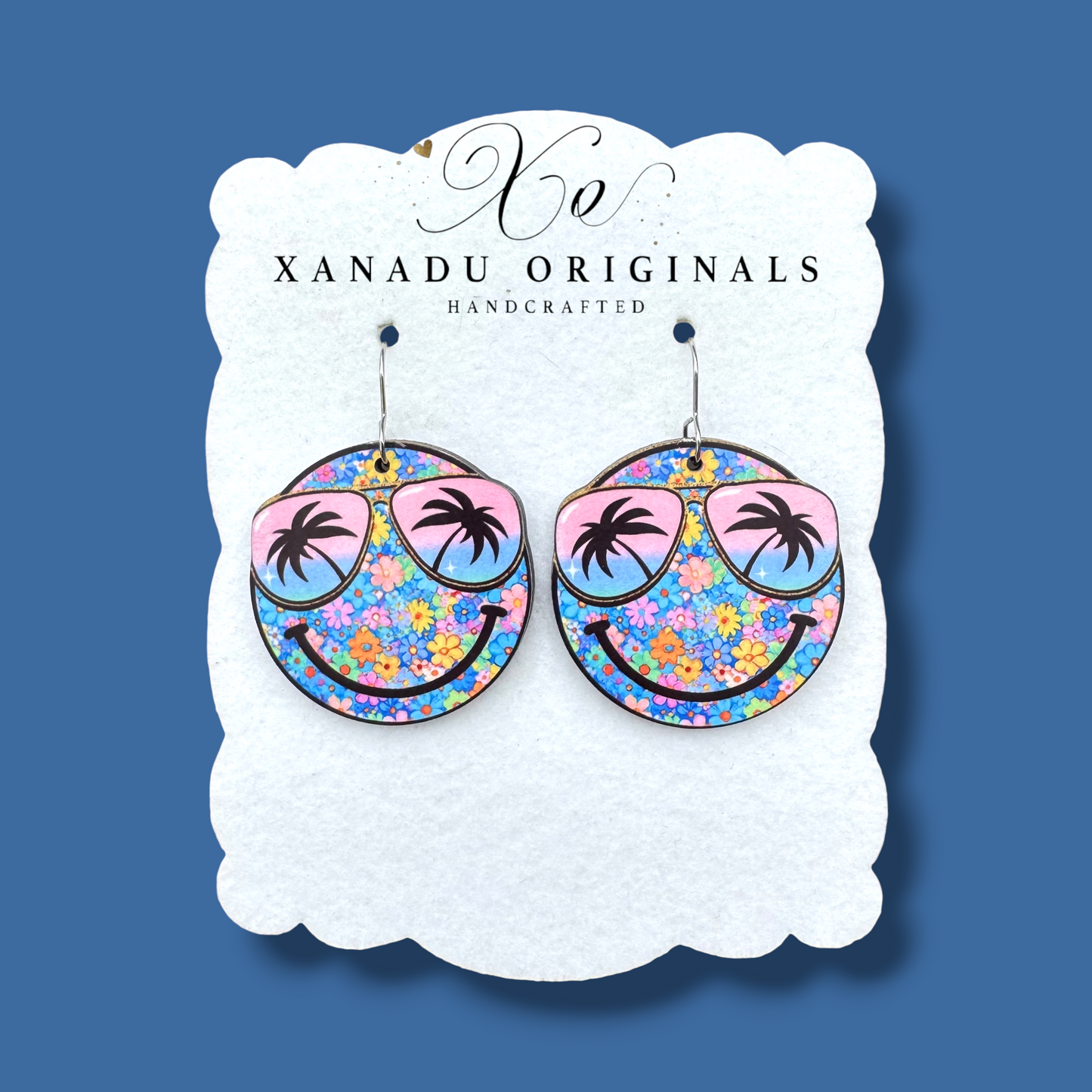 Tropical Smiley Earrings