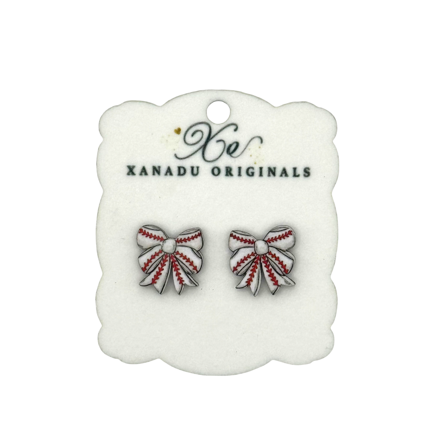 STUD Baseball School Spirit Bow With Post