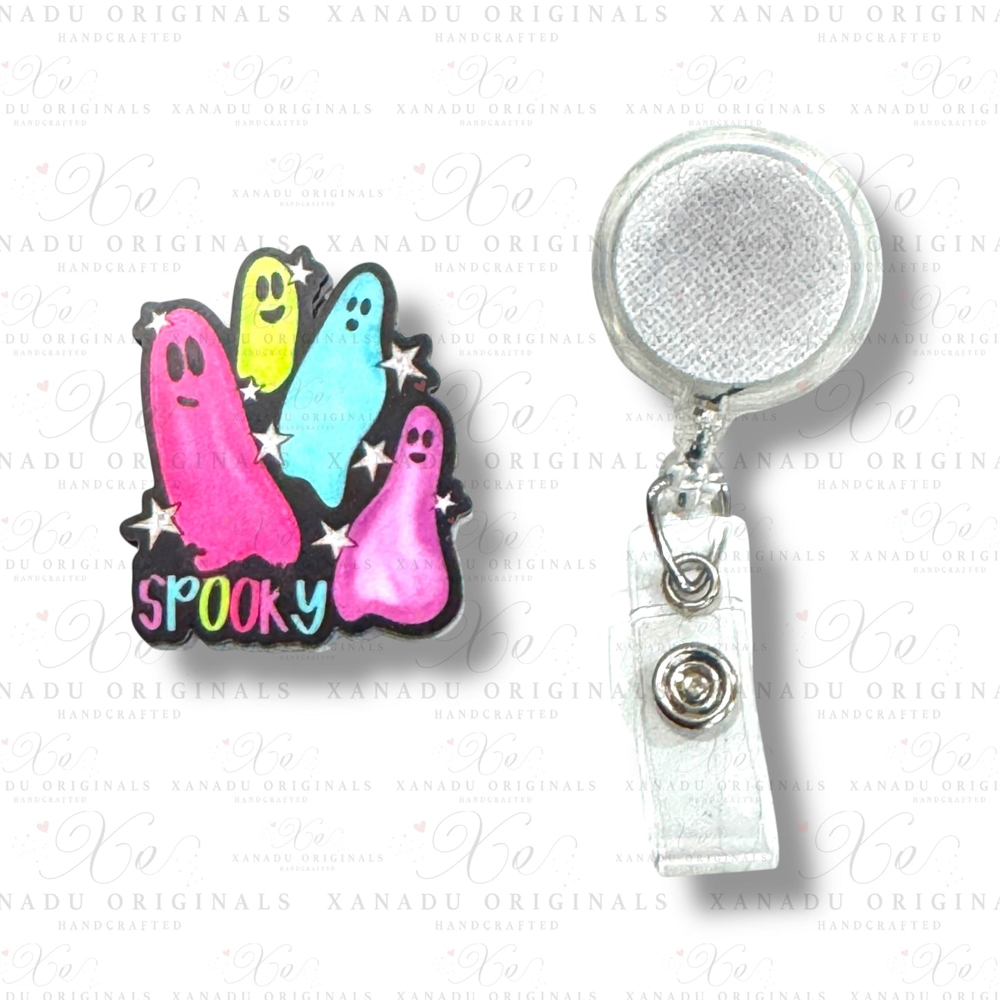 Stay Spooky Interchangeable Badge Button with Reel Option