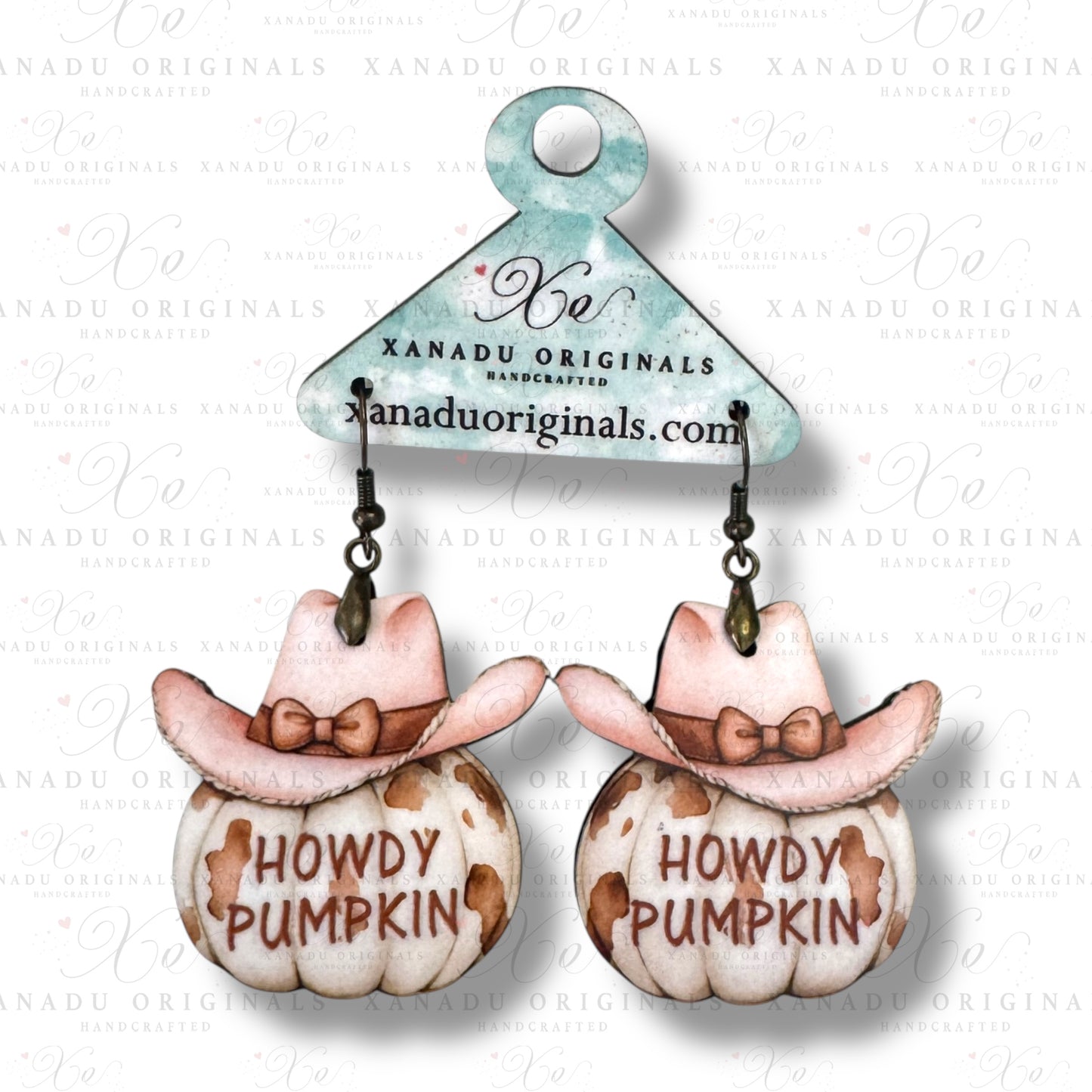 Howdy Pumpkin Earrings