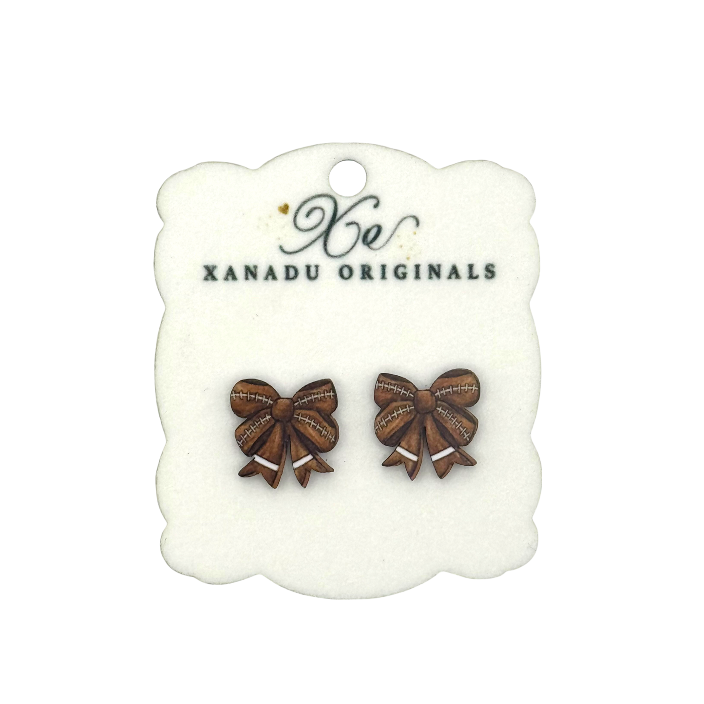 STUD Football School Spirit Bow With Post