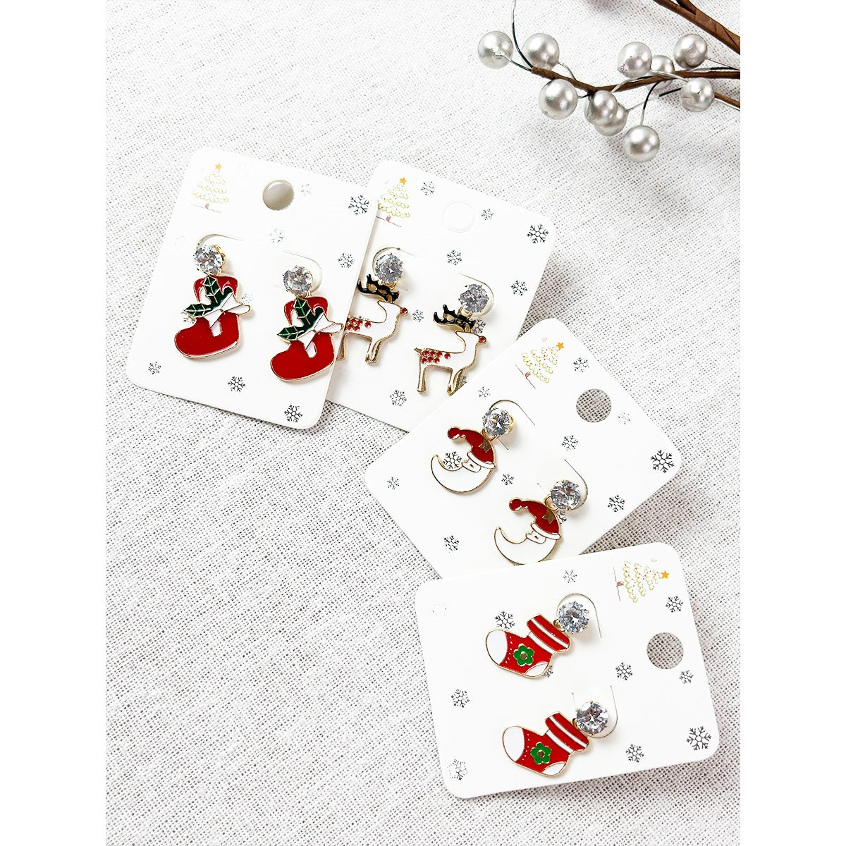 Adorable Christmas Earring Set