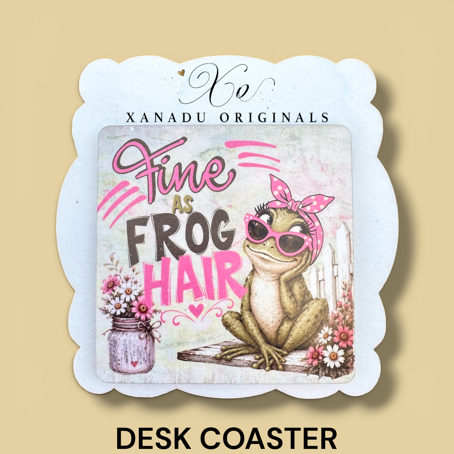 Fine As Frog Hair Coaster