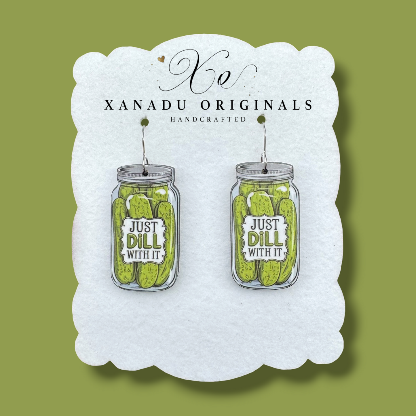 Dill With It Pickle Earrings