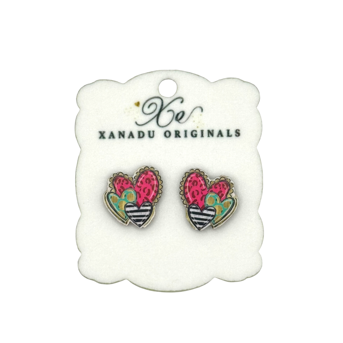 STUD Bright Heart Trio With Post