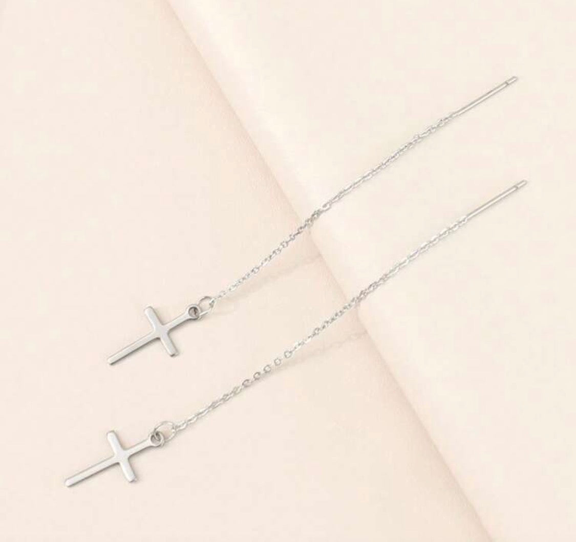 Cross Threaded Earrings