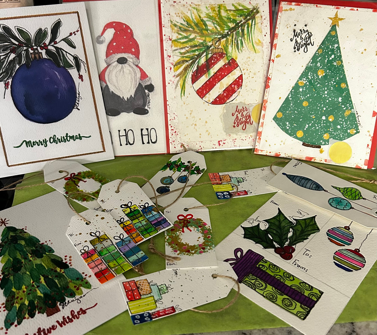 Christmas Card Watercolor Class $45 9-25-26 6:00-8:00