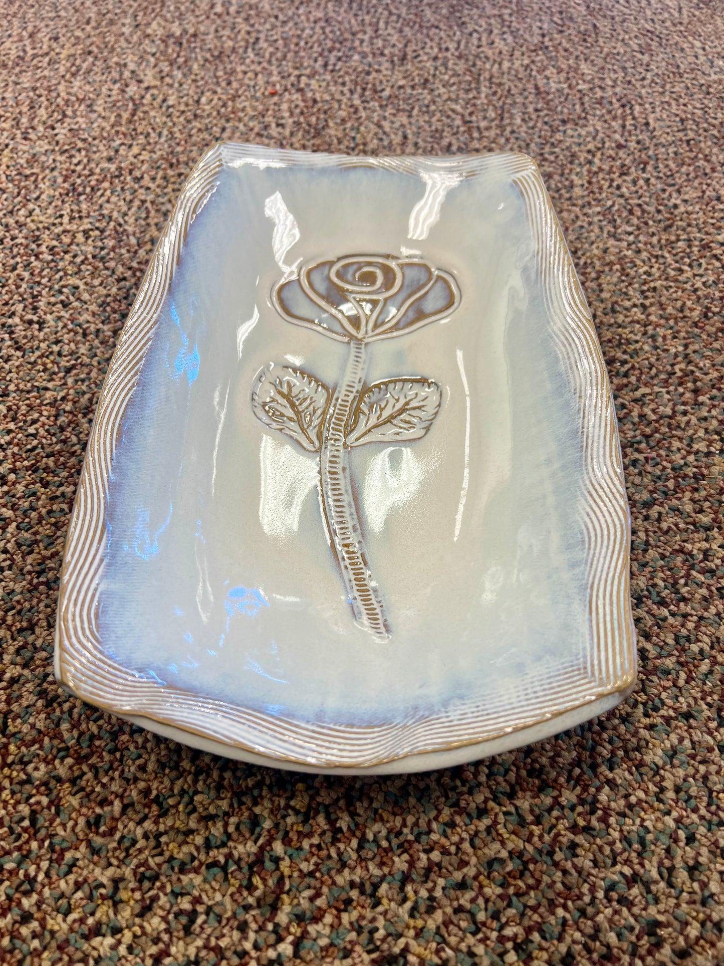 Tab Boren Curved Rose Dish