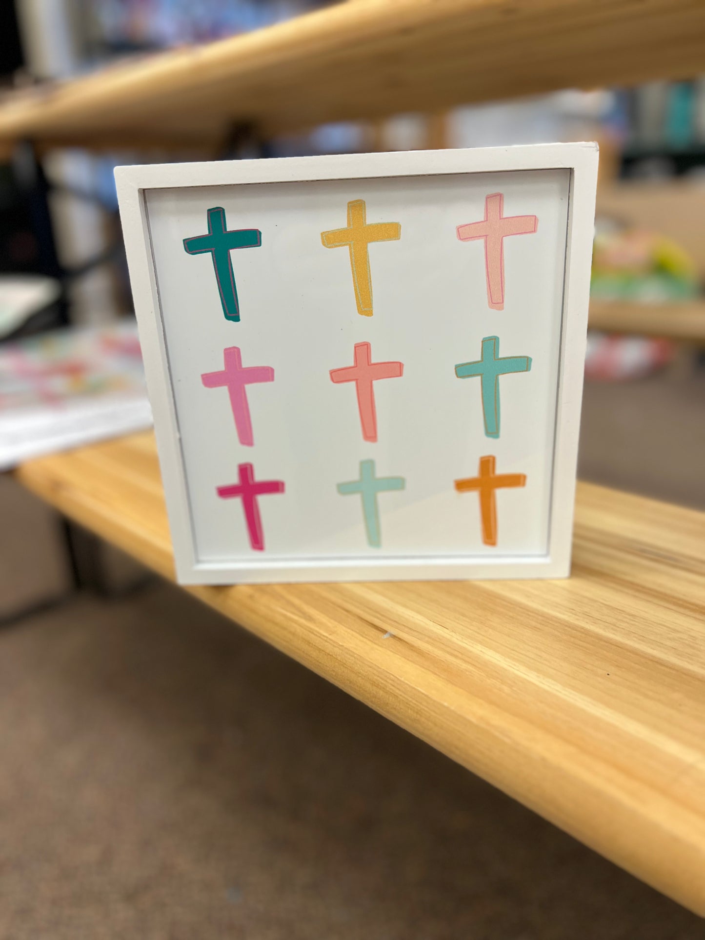 Framed Cross Sign