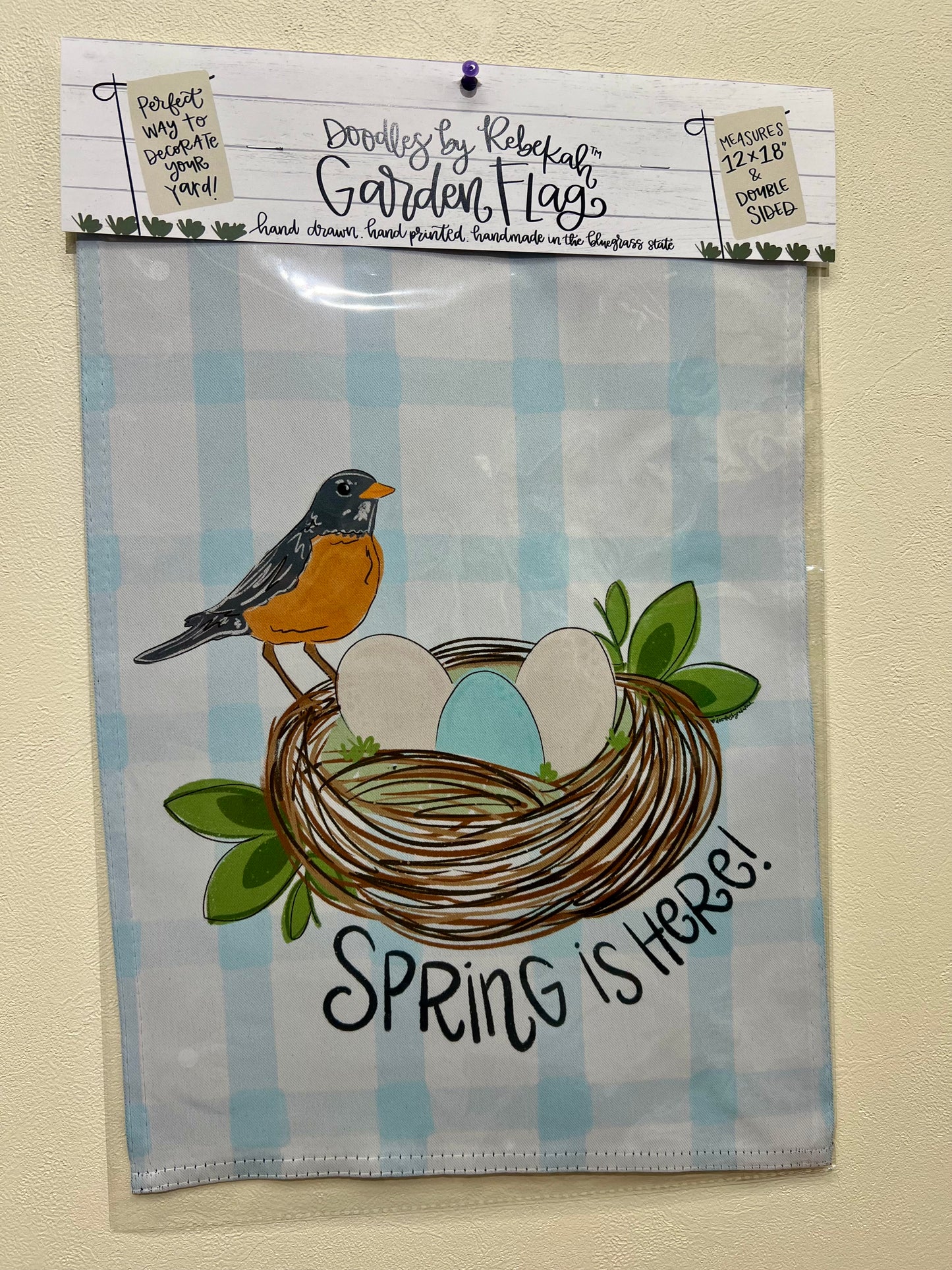 Spring is Here Garden Flag