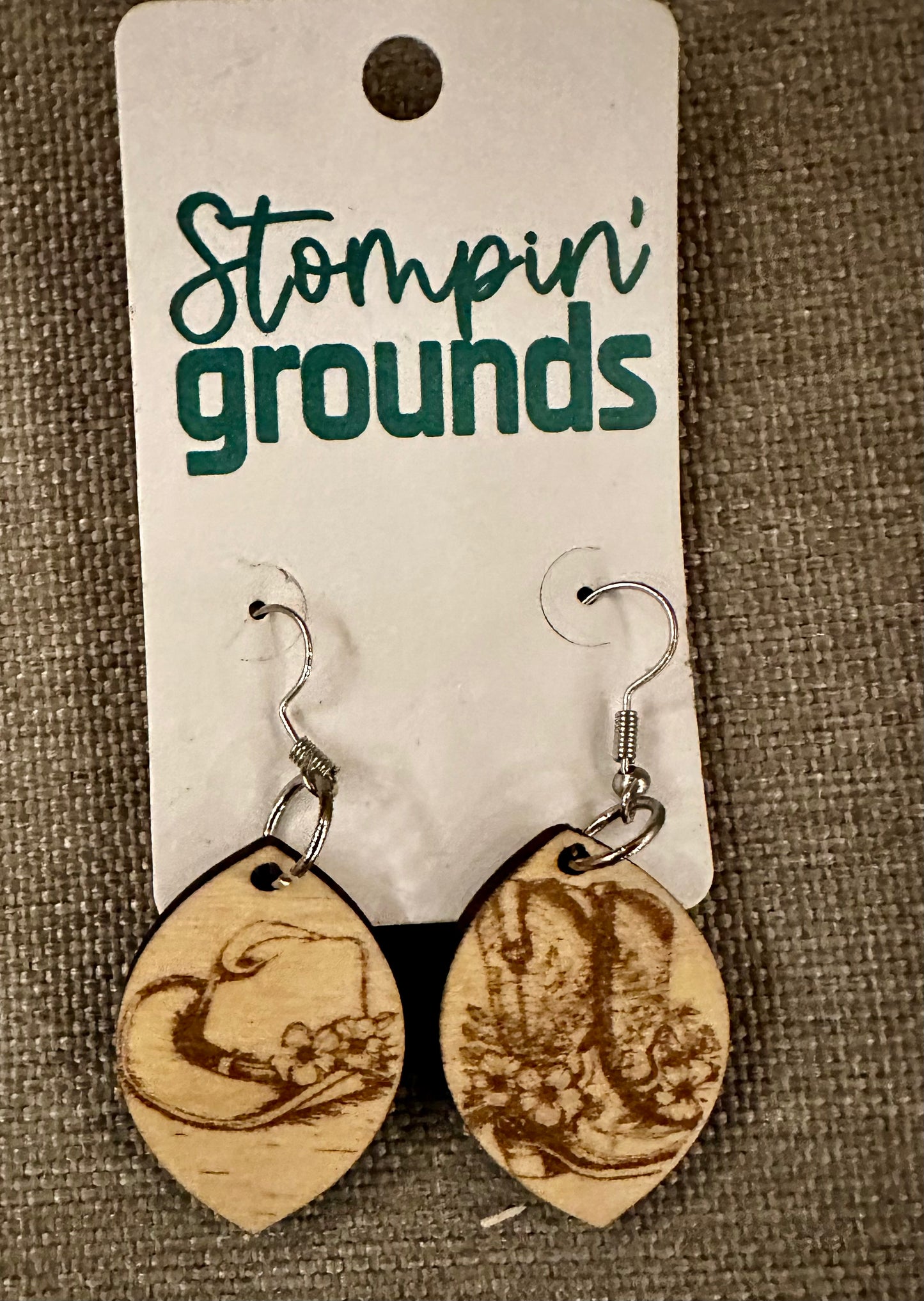Cowboy Hat and Boots Earrings