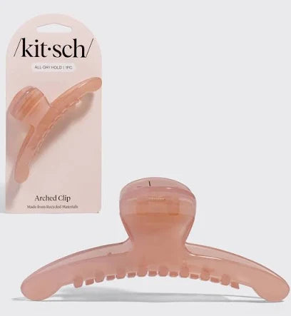 Soft Pink Large Arched Hair Clip