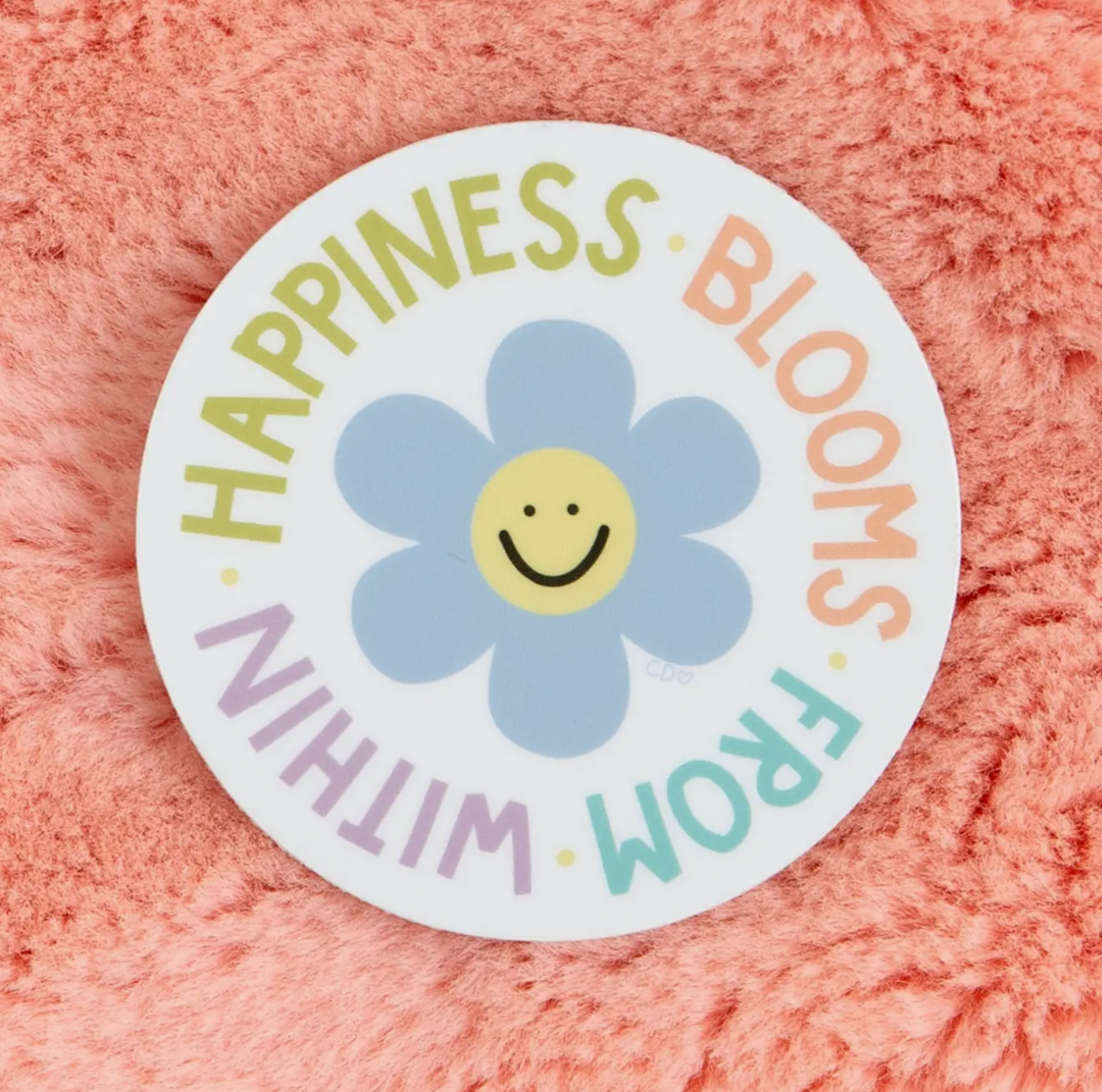 Happiness Blooms From Within Decal Sticker