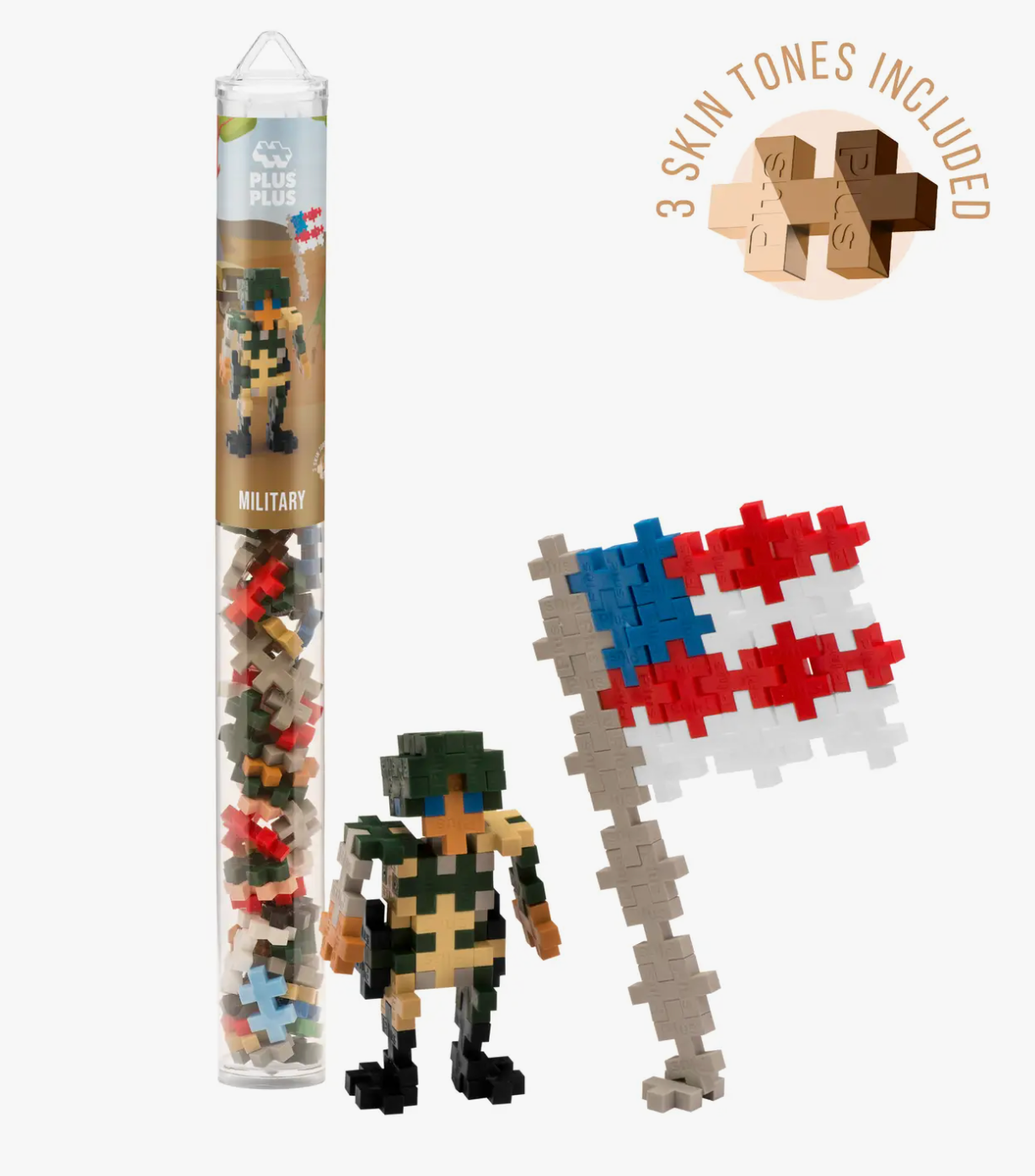 Plus-Plus Tube 70 pc - Military