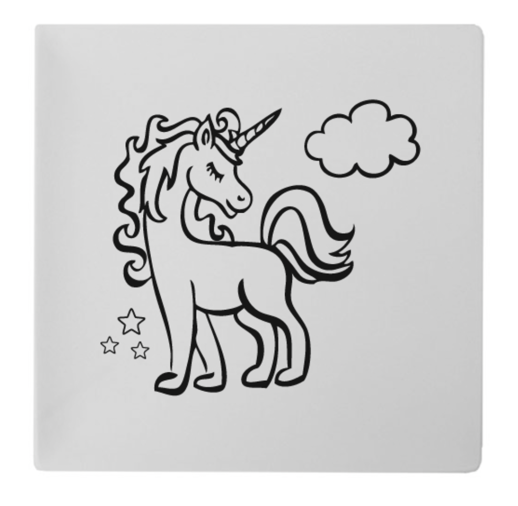 Ceramic Twinkle the Unicorn Plate