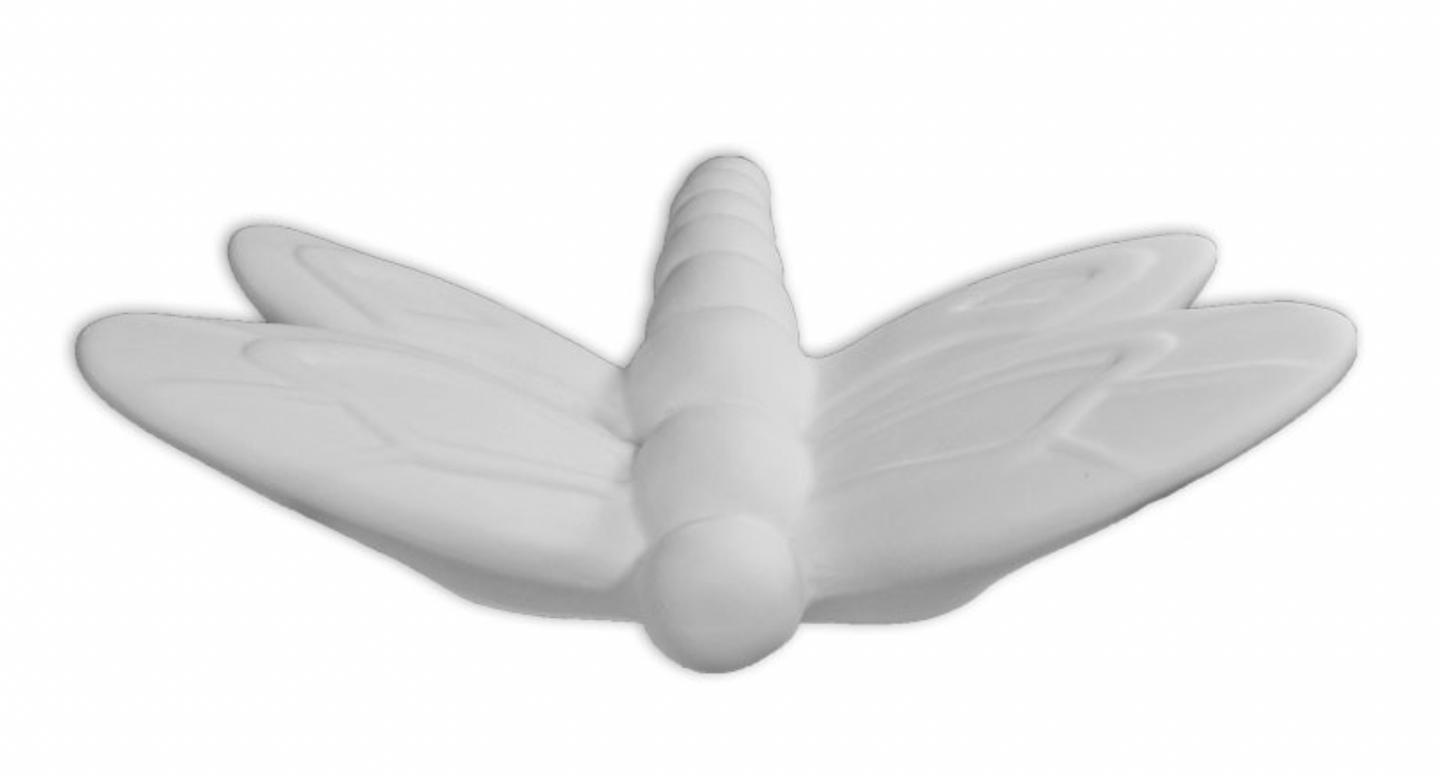Ceramic Flying Dragonfly Plaque