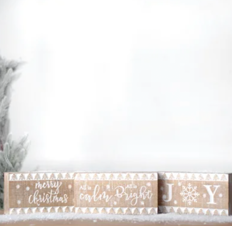 Wooden Christmas Shelf Sitter