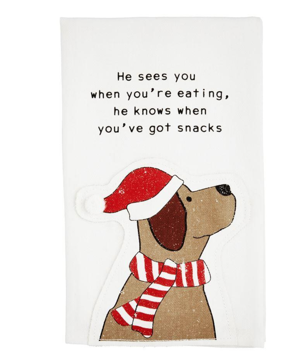 Dog Applique Towel