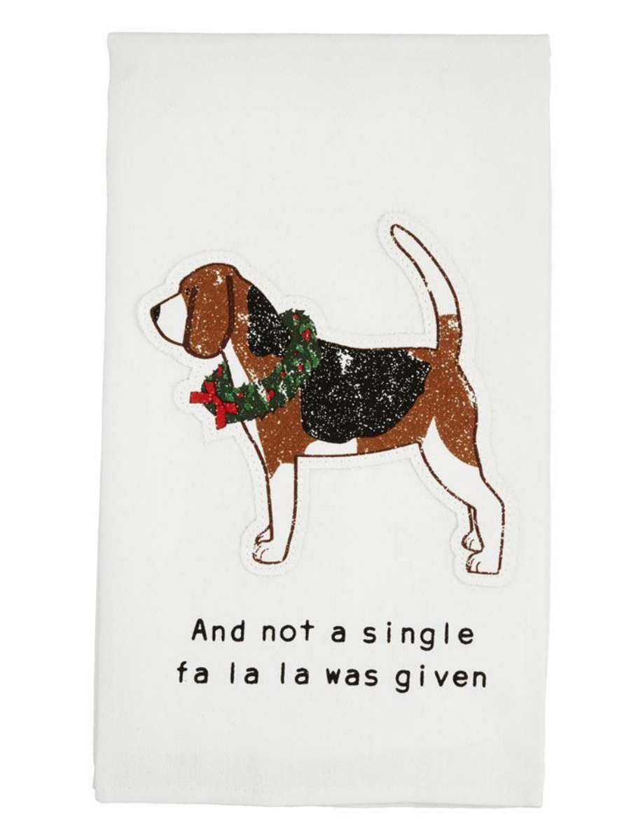 Dog Applique Towel