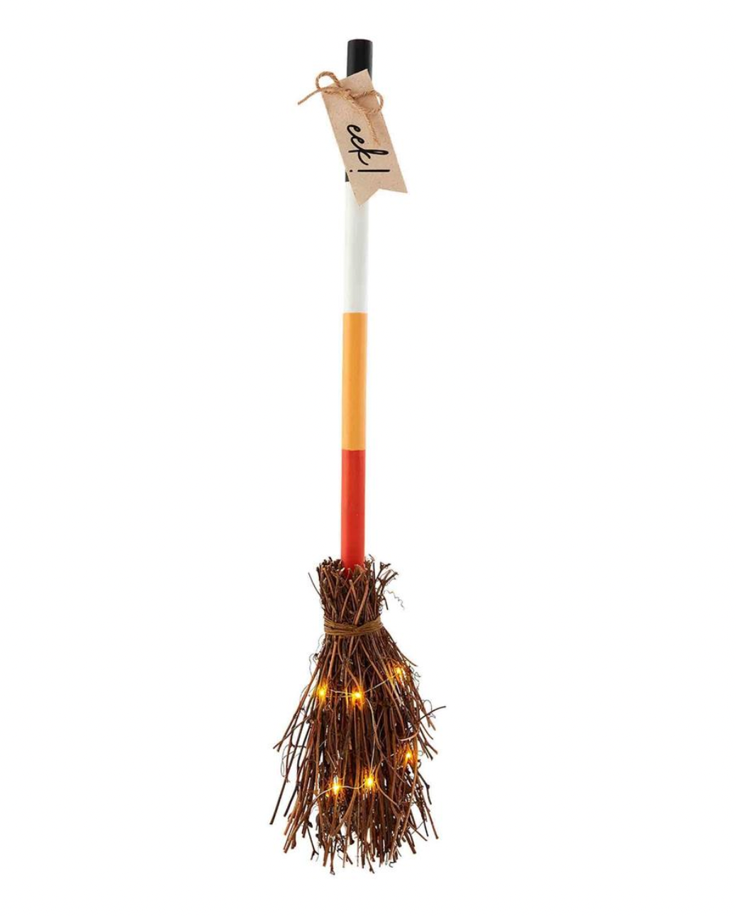 Light Up Broom Decor