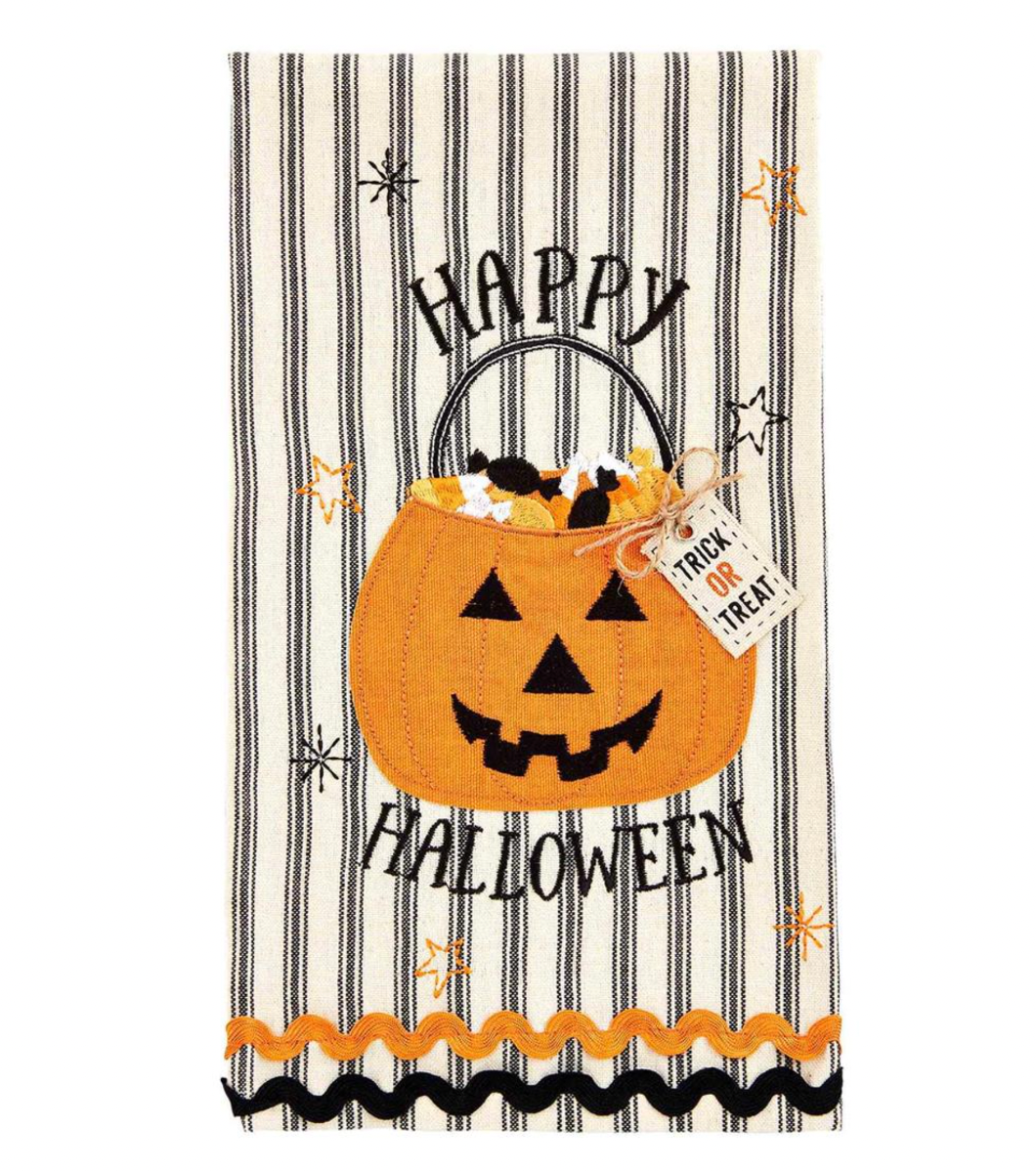 Halloween Applique Hand Towel