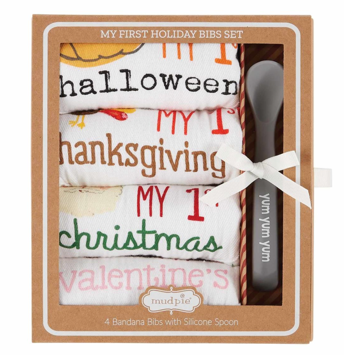 My 1st Holiday Bib Set