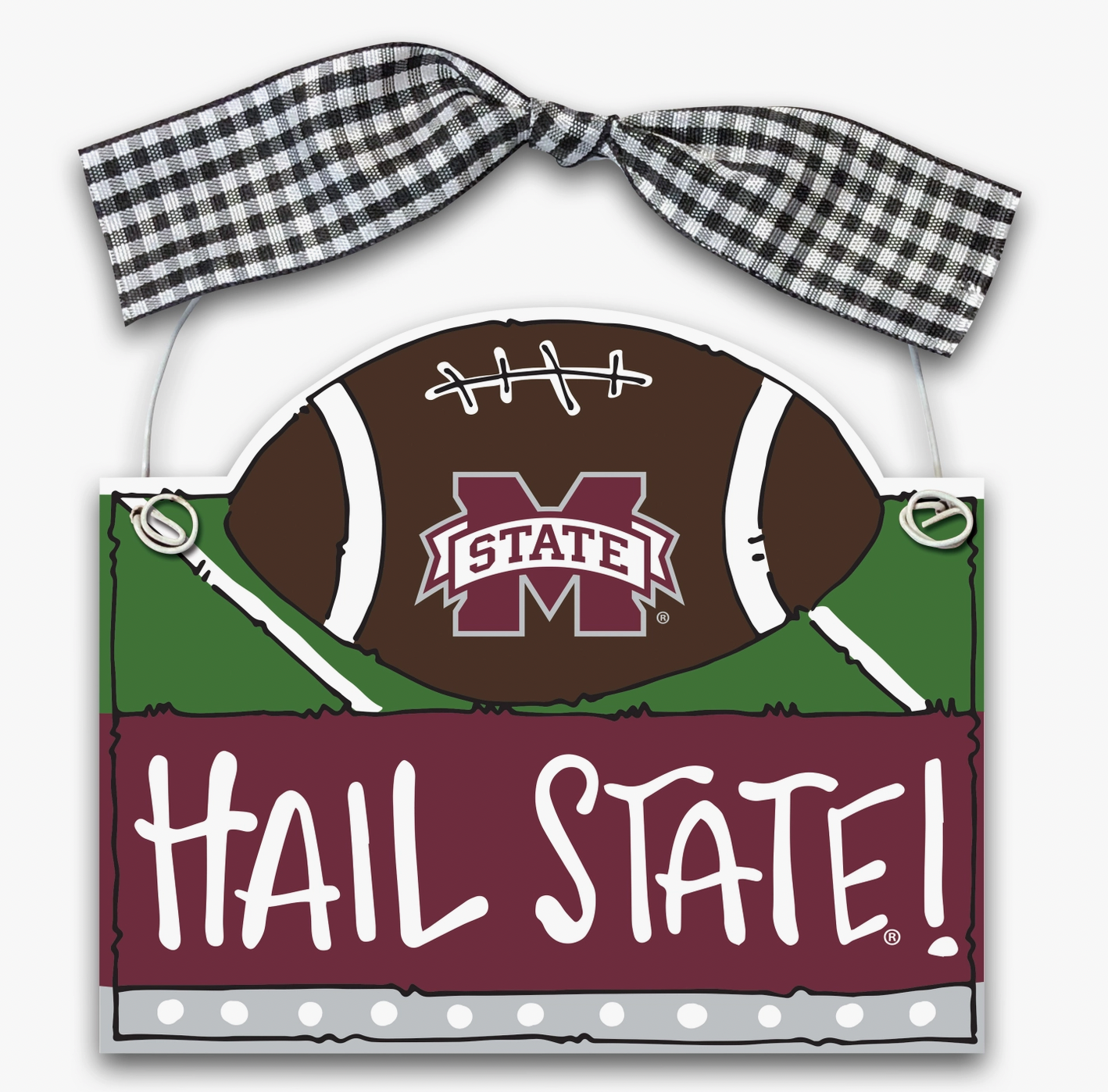 Collegiate Football Ornament