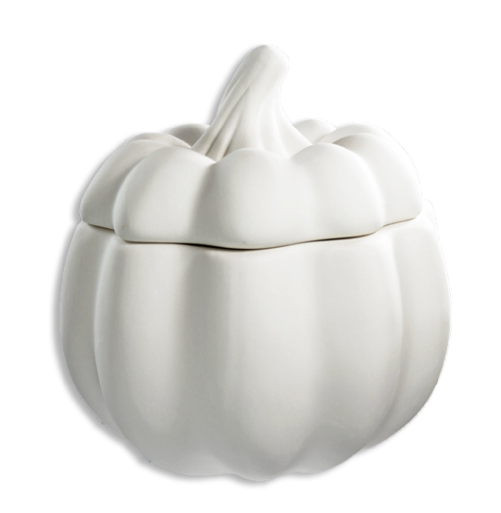 Ceramic Pumpkin Container
