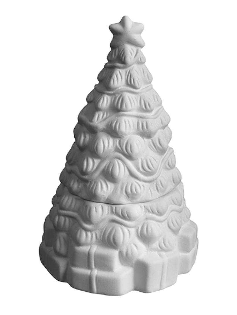 Ceramic Christmas Tree Box