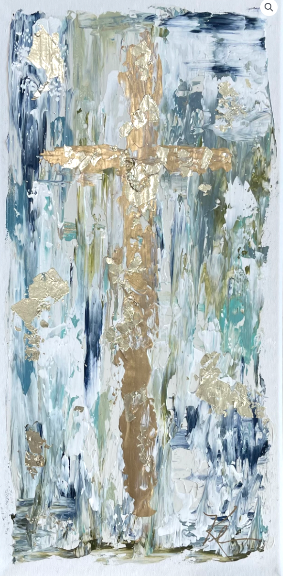 Southern Cotton Mill Gold & Blue Cross Canvas