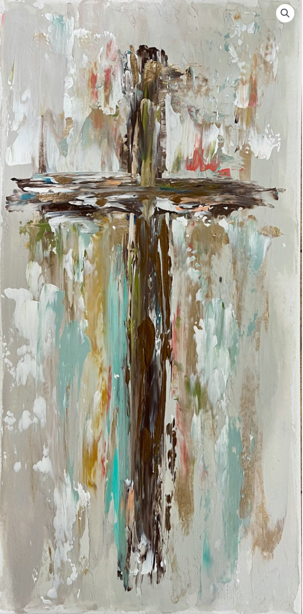 Southern Cotton Mill Ga Cross Canvas 18x36