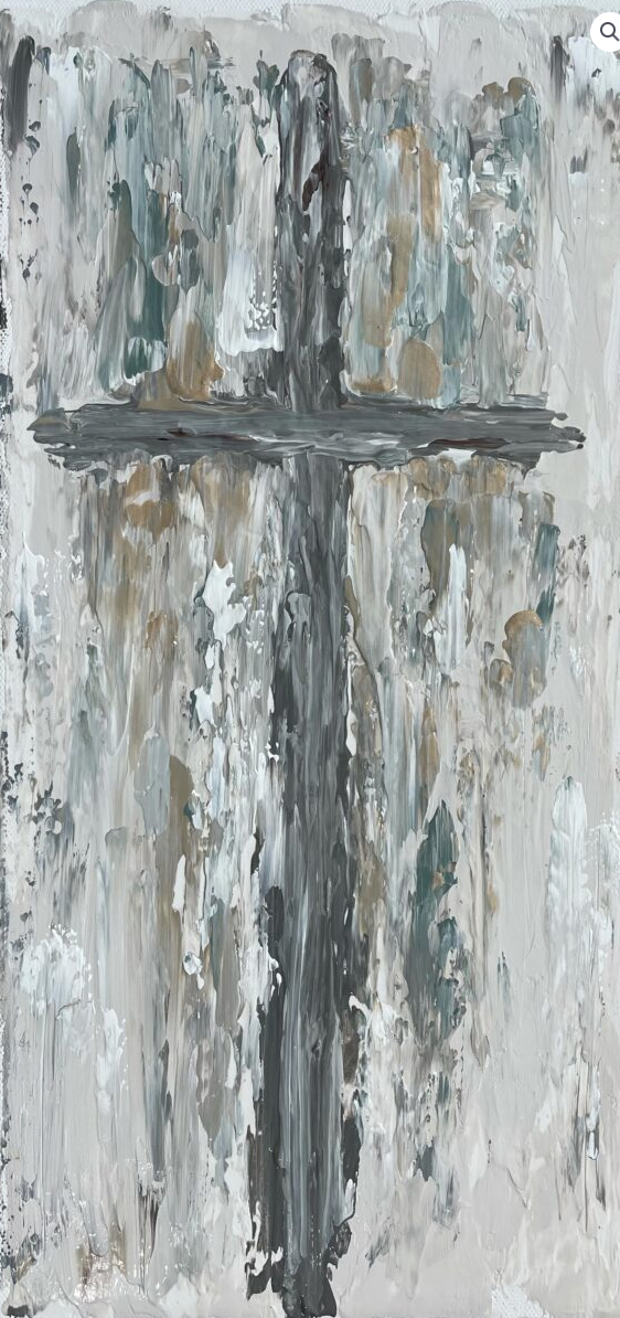 Southern Cotton Mill Ga Cross Canvas 18x36