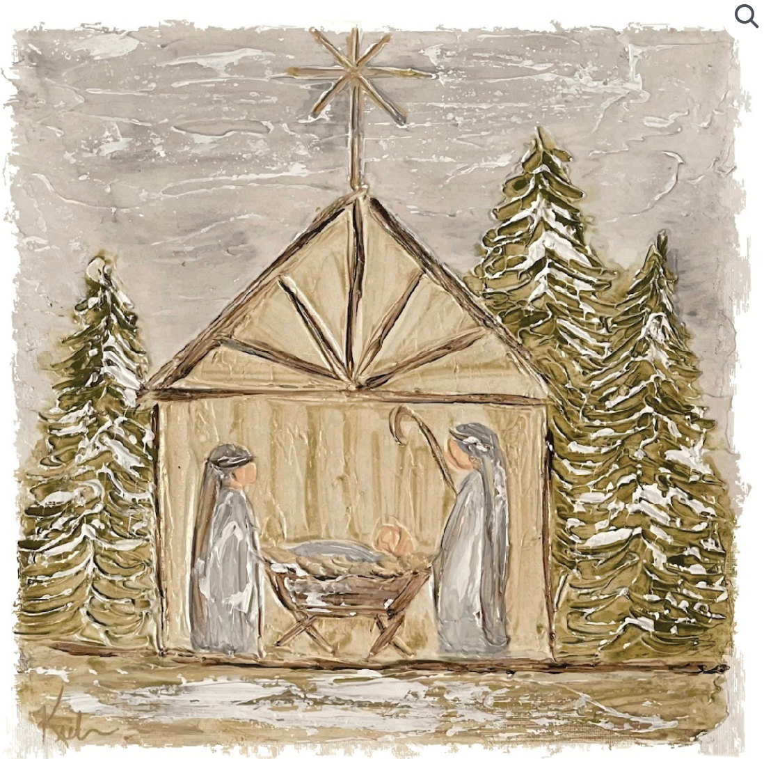 Southern Cotton Mill Ga New Nativity Hand Towel
