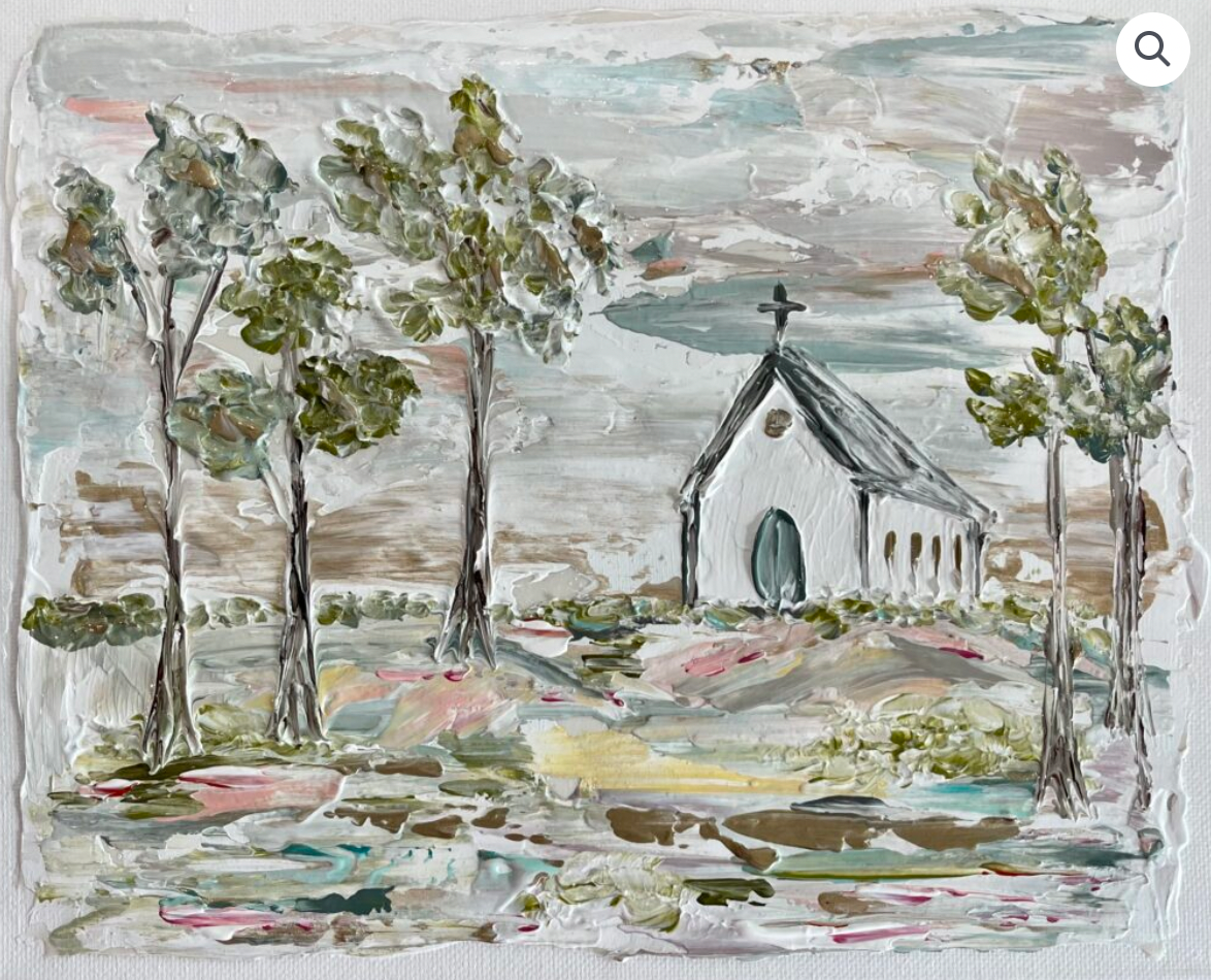 Southern Cotton MIll GA Florence Church Canvas