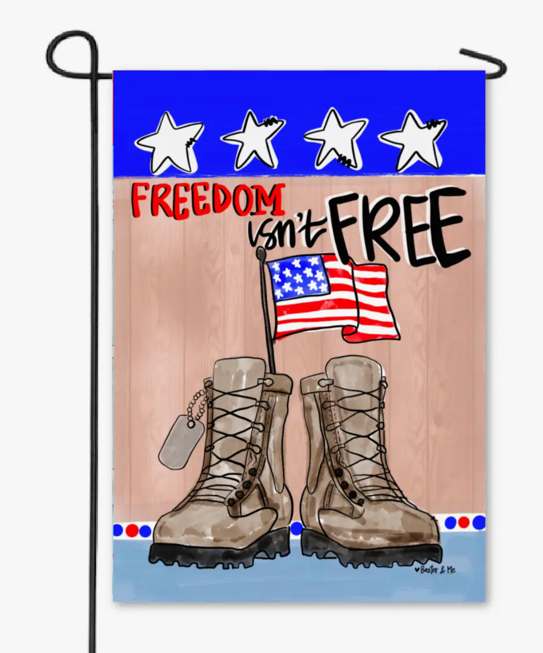 Freedom Isn't Free Garden Flag