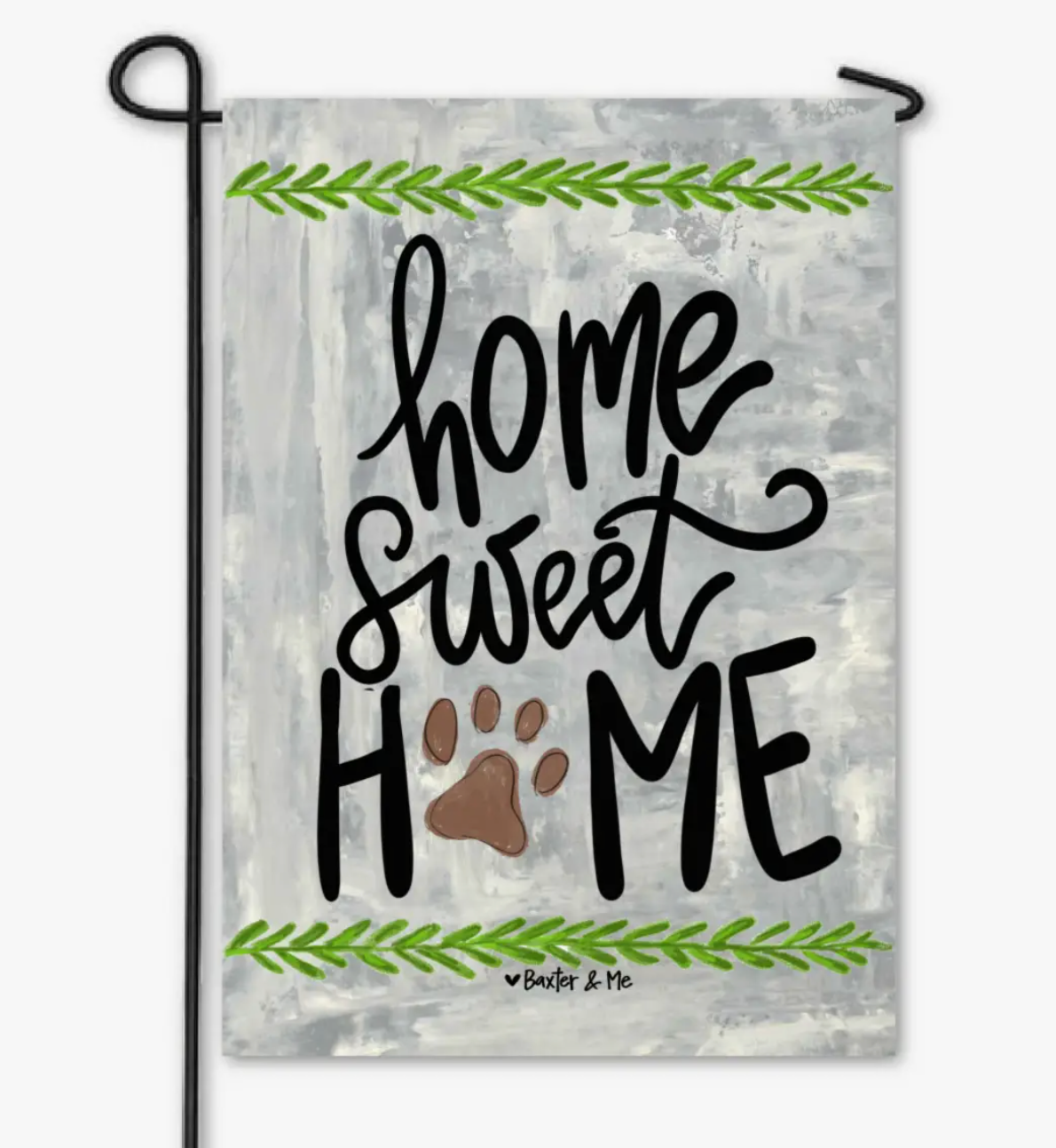 Home Sweet Home Purple Floral Garden Flag