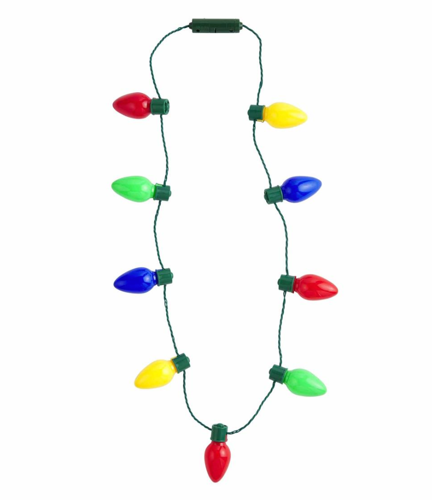Light Up Christmas Bulb Necklace