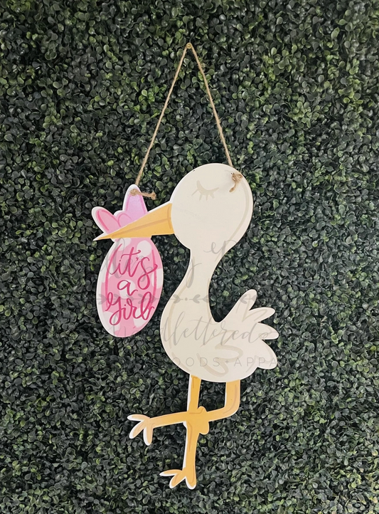 Stork Door Hanger