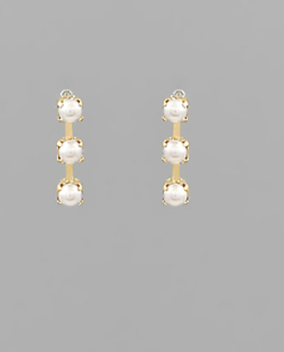 Pearl Tassel Drop Earrings