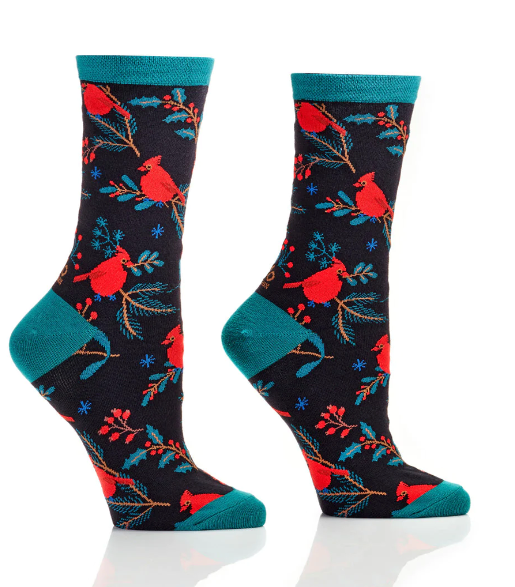 Women's Cardinal Crew Socks