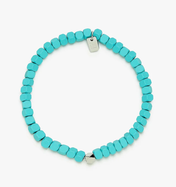 Pura Vida Coated Hematite Stretch Bracelet