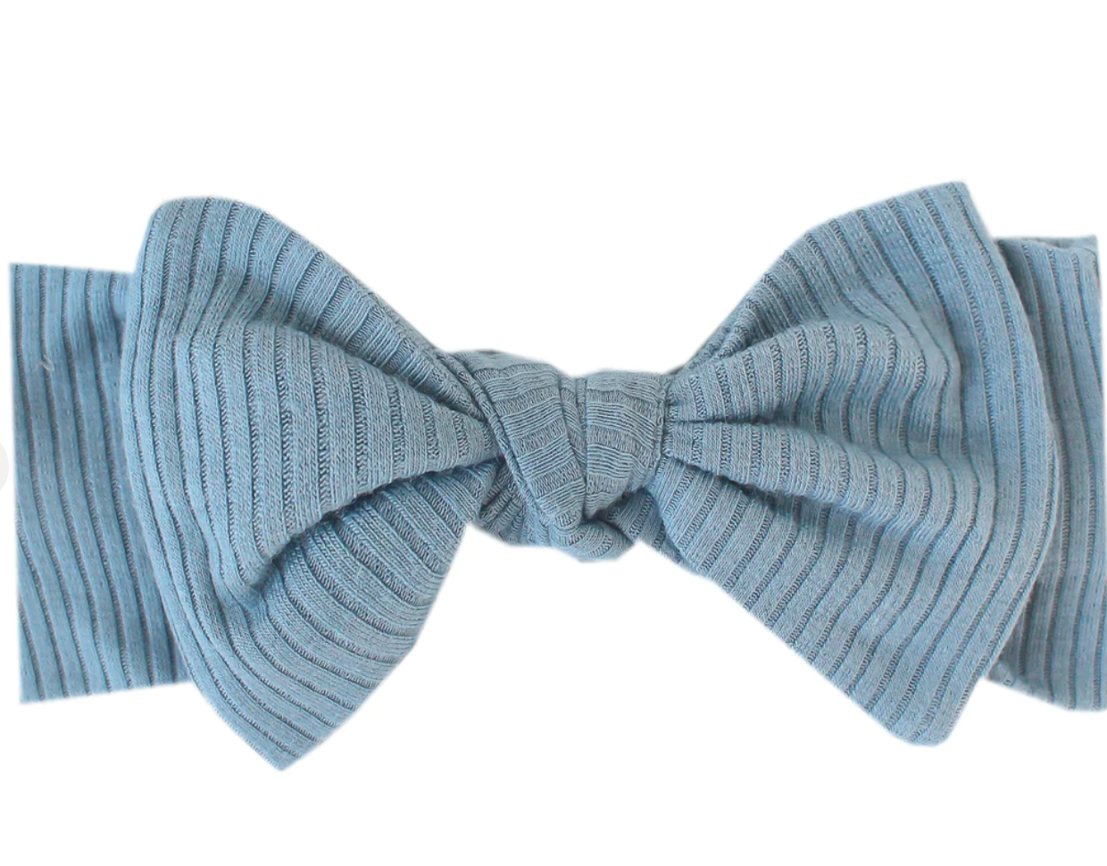 Atlantic Rib Knit Headband Bow