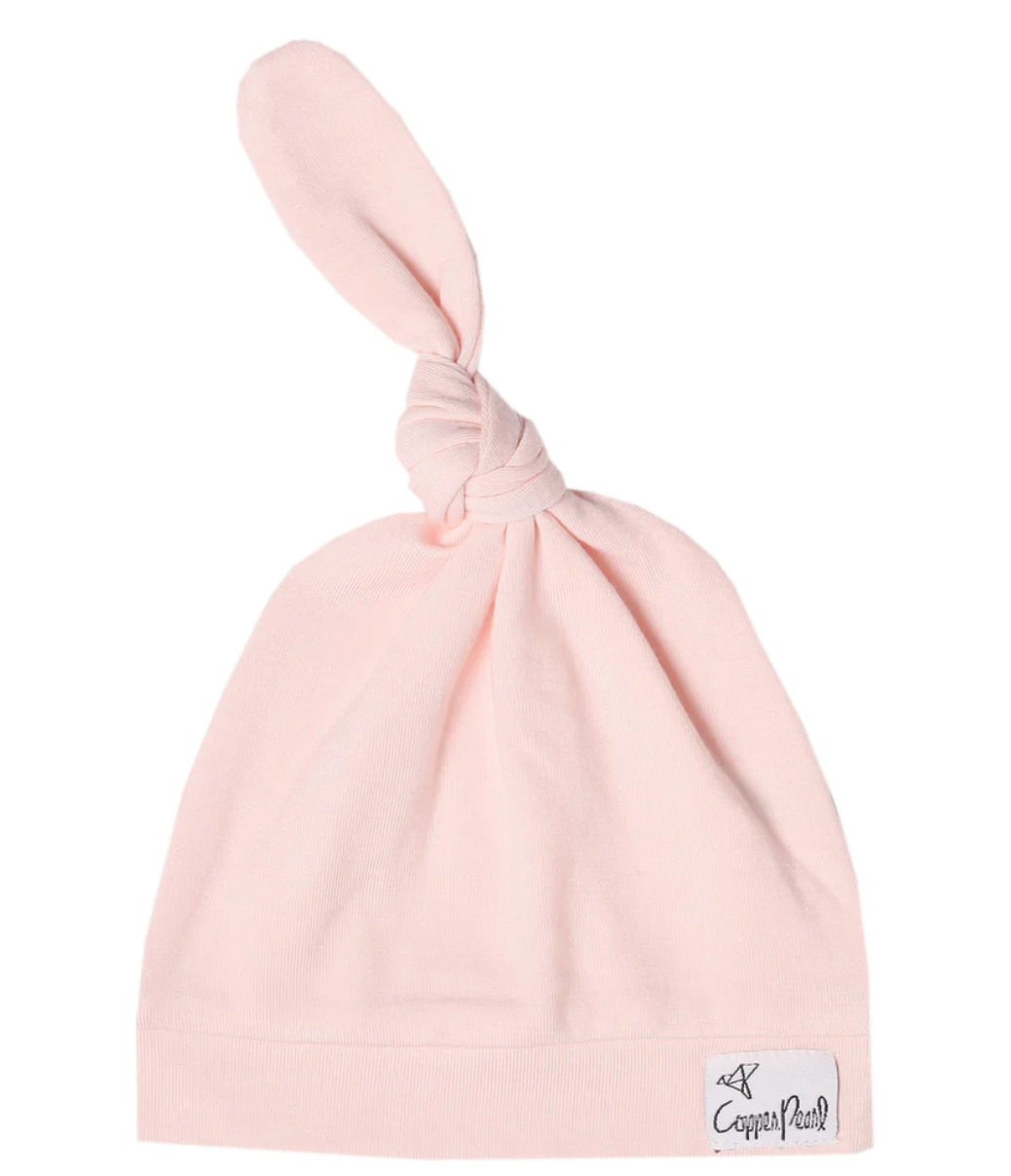 Blush Top Knot Hat